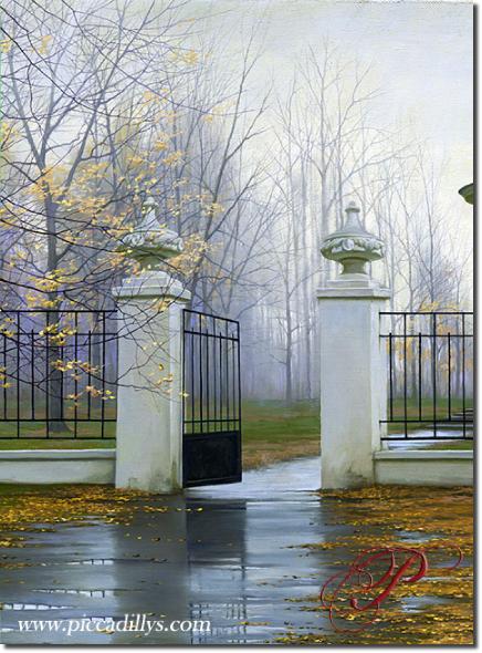 Image of painting titled Autumn Gate by artist Alexei Butirskiy