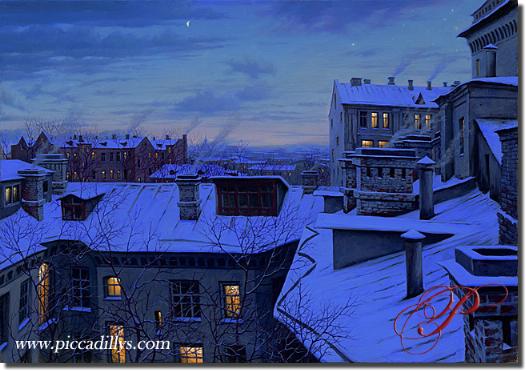 Image of painting titled Evening Glow by artist Alexei Butirskiy