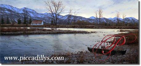 Image of painting titled North Fork Creek by artist Alexei Butirskiy