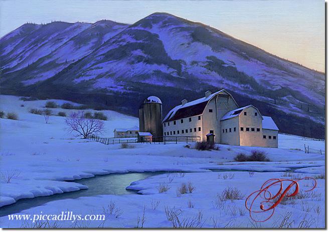 Image of painting titled Park City Sunset by artist Alexei Butirskiy