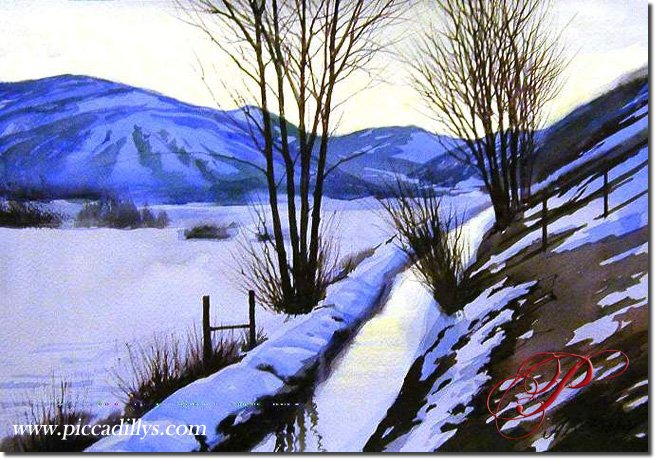 Snowy Meadow By Alexei Butirskiy 