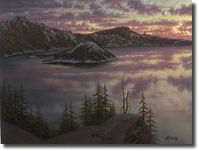 Sunset at Crater Lake By Alexei Butirskiy