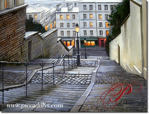Steps to Montmartre By Alexei Butirskiy