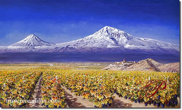 Vineyards at Mt. Ararat By Sam Park