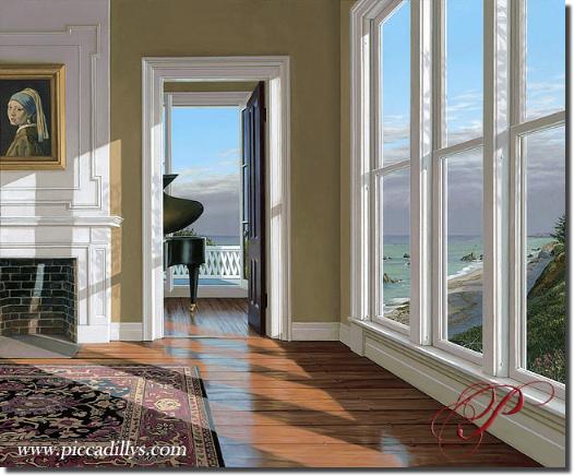 Image of painting titled Music Room II by artist Edward Gordon 