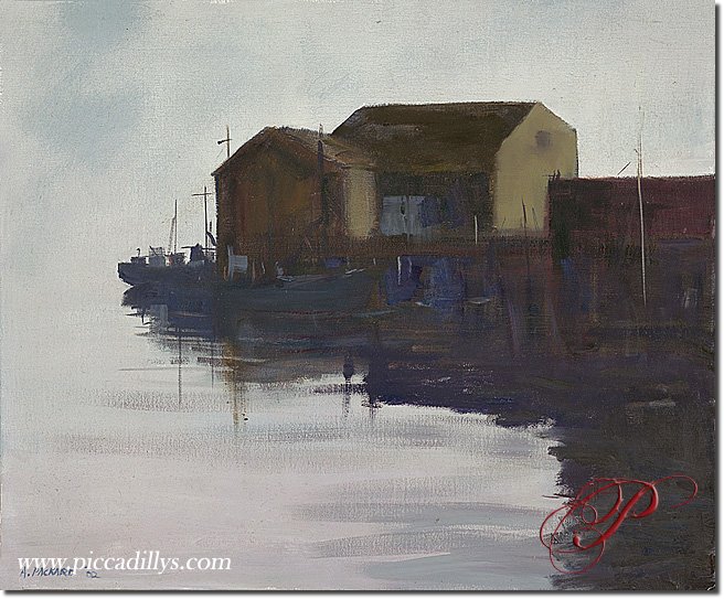 Wharf at Dawn By Anne Packard