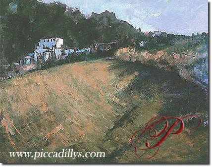 Italian Hillside By Anne Packard