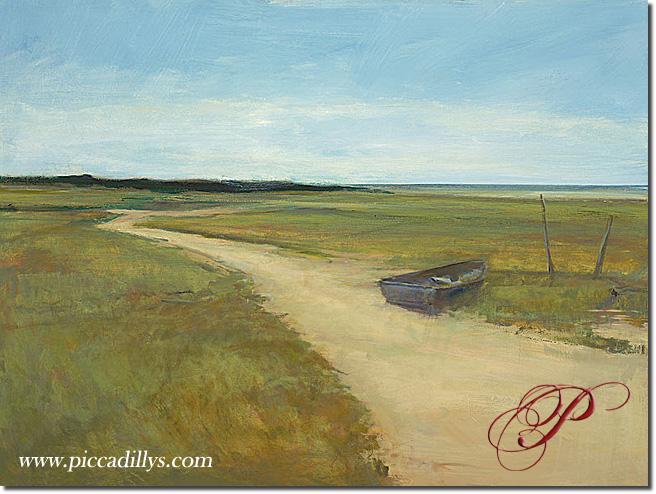 Lone Boat By Anne Packard