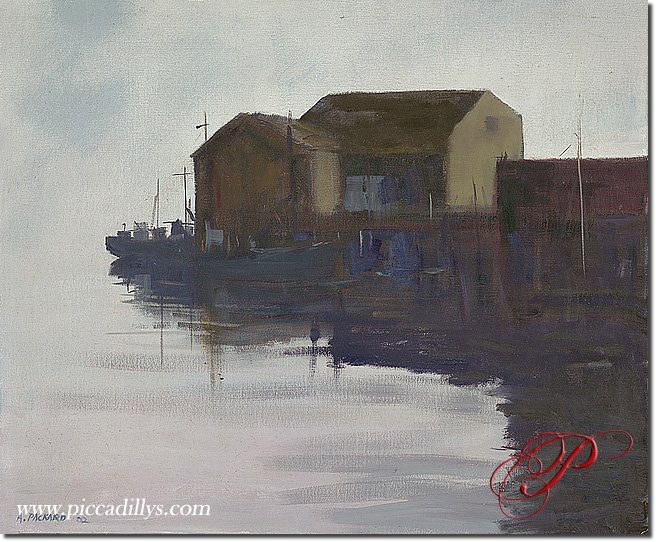 Wharf At Dawn By Anne Packard