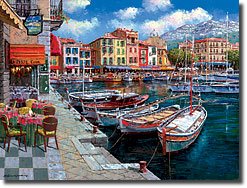 Cafe in Cassis by Sam Park