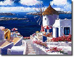 Windmill of Santorini By Sam Park 