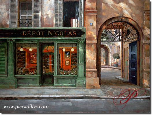 Image of painting titled Depot Nicolas by artist Leon Roulette