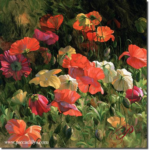 Image of painting titled Iceland Poppies by artist Leon Roulette 