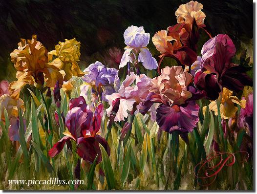 Image of painting titled Iris Forever by artist Leon Roulette 