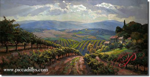 Image of painting titled Tuscan Splendor by artist Leon Roulette 