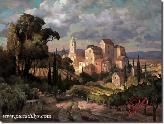 Image of painting titled Grandeur of Tuscany by artist Leon Roulette