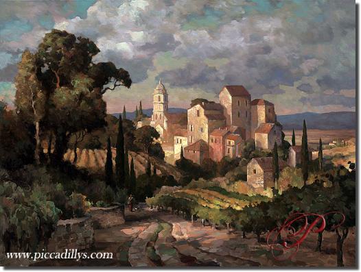 Image of painting titled Grandeur of Tuscany by artist Leon Roulette