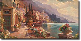 Lake Como Stroll By Leon Roulette
