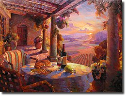 Sunset in Wine Country By Leon Roulette
