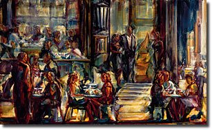 Night Cafe Transcendent By Stuart Yankell 