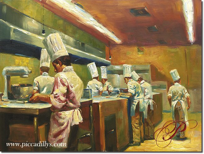 Image of painting titled Chefs in Harmony by artist Christopher M