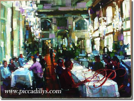 Image of painting titled Crystal Cafe by artist Michael Flohr