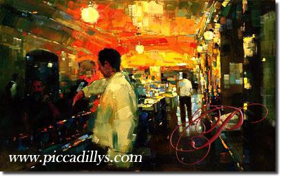 Image of painting titled Friday Night by artist Michael Flohr