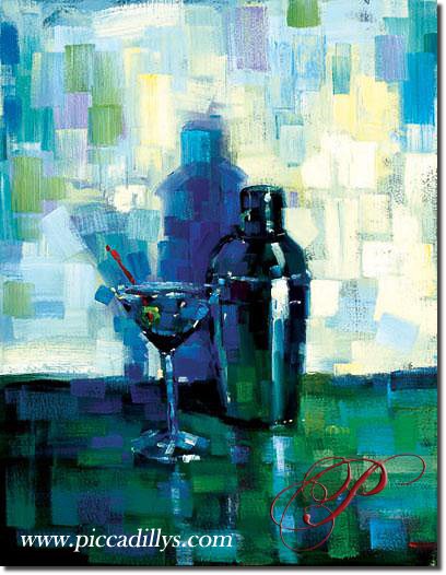 Image of painting titled Martini for Me by artist Michael Flohr