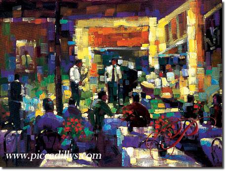 Image of painting titled Martini's and Jazz by artist Michael Flohr