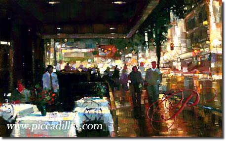 Image of painting titled Night Life by artist Michael Flohr