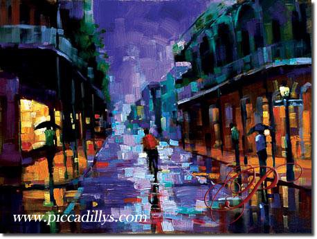 Image of painting titled Royal Street by artist Michael Flohr