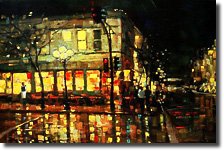 Thumbnail image of Michael Flohr's painting titled City Reflections