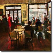 Thumbnail image of Michael Flohr's painting titled Red Dress