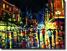 Thumbnail image of Michael Flohr's painting titled Staccato Rain