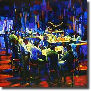 Thumbnail image of Michael Flohr's painting titled Stock- Talk
