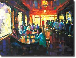 Thumbnail image of Michael Flohr's painting titled Sunset Grill