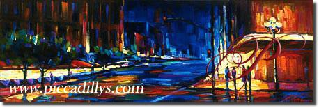Image of painting titled Uptown by artist Michael Flohr