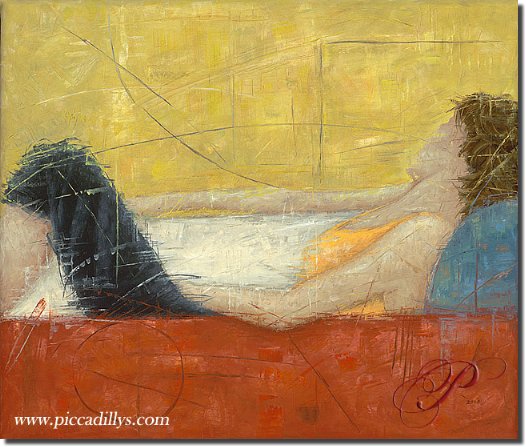 Image of painting titled Bianchas Bench by artist Erica Hopper 