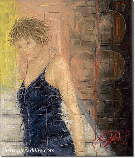 Image of painting titled Paloma Rosa by artist Erica Hopper