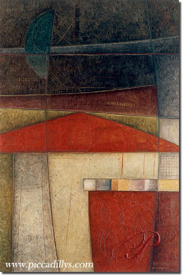 Image of painting titled Red Roof by artist Erica Hopper