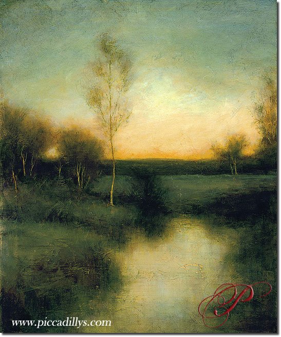 Digital image depicting Robert Cook's painting titled Twilight.