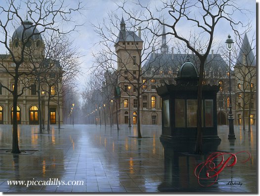Image of painting titled April In Paris by artist Alexei Butirskiy