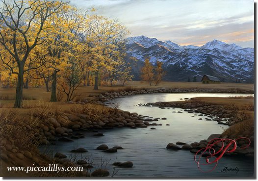 Image of painting titled Autumn Stream by artist Alexei Butirskiy