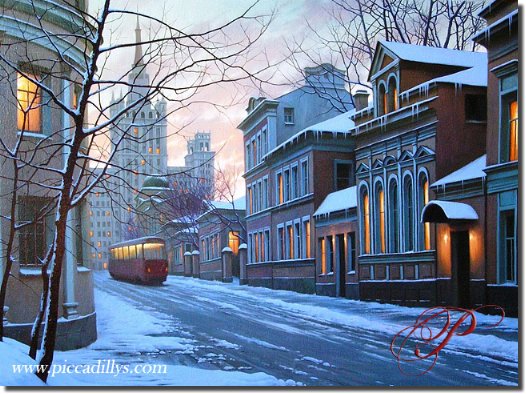 Image of painting titled Moscow Morning by artist Alexei Butirskiy
