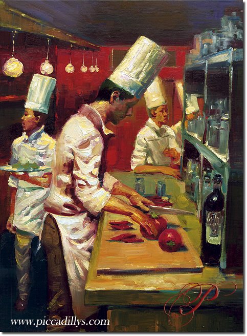 Image of painting titled Cuisine avec le vin by artist Christopher M