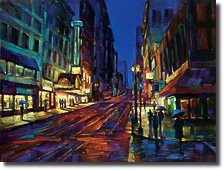 Thumbnail image of Michael Flohr's painting titled Streets Of Gold