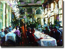 Thumbnail image of Michael Flohr's painting titled Crystal Cafe